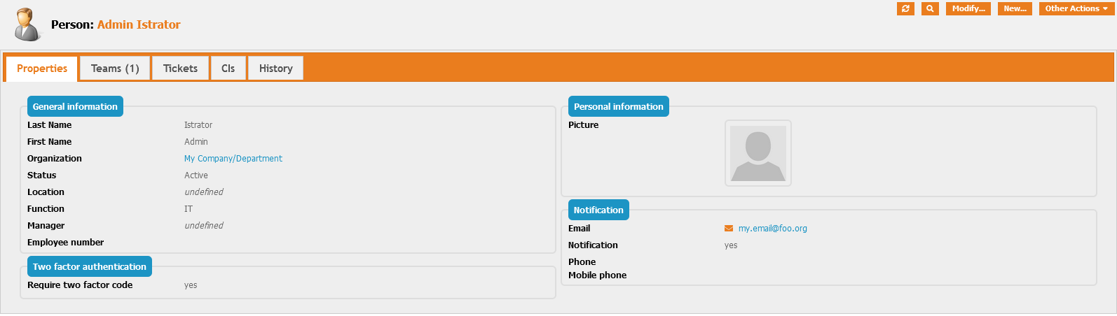 Enforce two factor authentication
