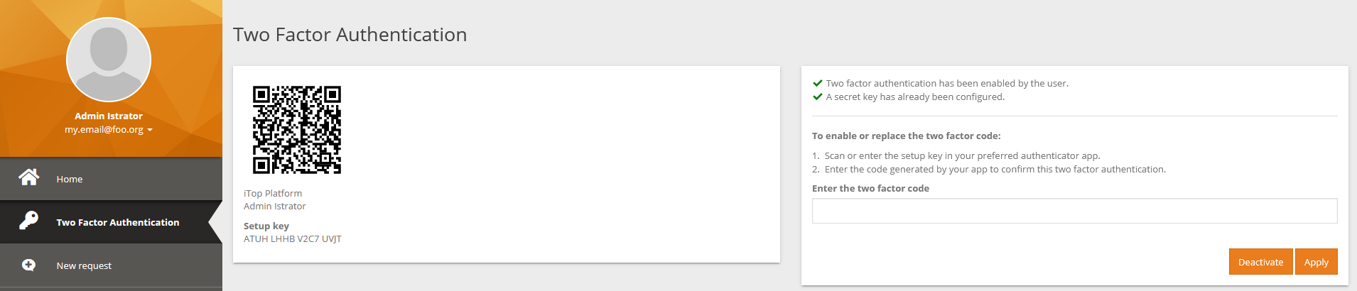 Portal preferences